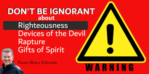 Don't be ignorant by Pastor Bruce Edwards